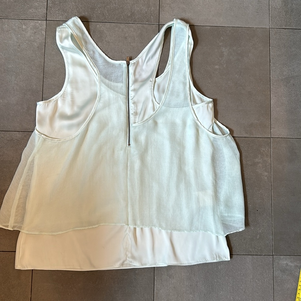 BCBGeneration Double Layer Razor Back Tank Top/ Blouse - Picture 8 of 12